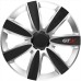 WHEEL COVERS GTX CARBON  black&silver 16 cbx
