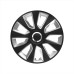 WHEEL COVERS Statos RC black&silver 14 cbx
