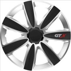 WHEEL COVERS Gtx carbon black&silver 14 cbx