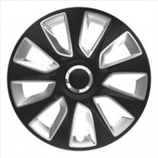 WHEEL COVERS Stratos RC black&silver 13 cbx