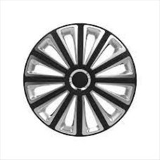 WHEEL COVERS TREND RC BLACK&SILVER 15  