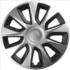 WHEEL COVERS Stratos silver&black 14 cbx